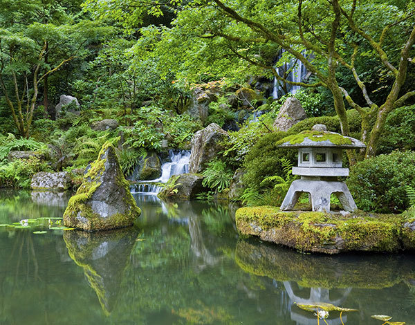 Portland Japanese Garden at OR Portland Japanese Garden at OR